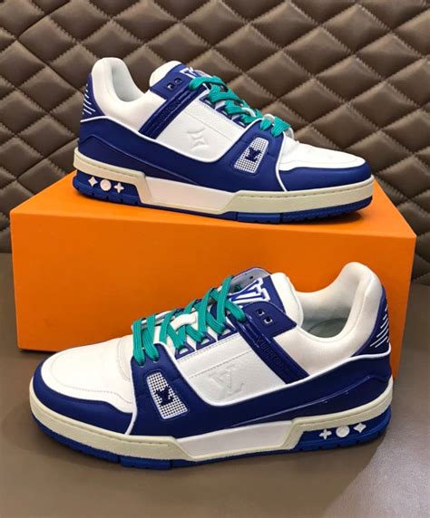 lv shoes blue|louis vuitton sneakers price.